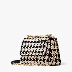Kate Spade Carlyle Houndstooth medium shoulder bag